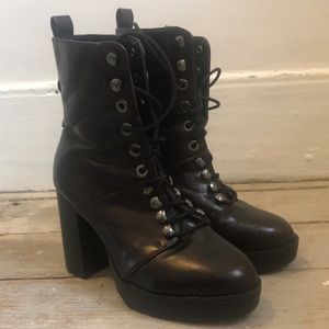Leather Combat Boots